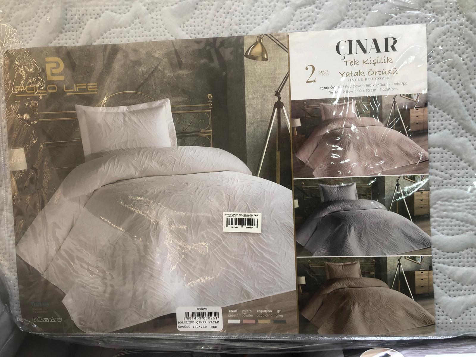 Çınar Tek Kişilik Yatak Örtüsü